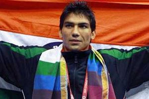 Commonwealth Games gold-medallist Manoj Kumar. PTI Photo.