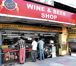 problematic&#8200;Liquor shops are giving a tough time to the residents living near Netaji Shubash Marg.
