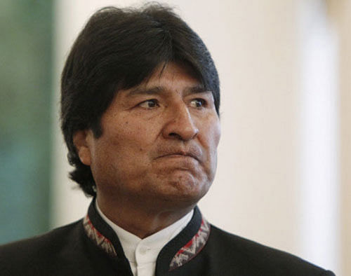 Bolivia's President Evo Morales looks on before attending the Gas Exporting Countries Forum (GECF) at the Kremlin in Moscow, July 1, 2013.Bolivia said President Morales' plane was diverted on a flight from Russia and forced to land in Austria over suspicions that Edward Snowden might be on board, as several countries spurned the former U.S. spy agency contractor's asylum requests. France and Portugal abruptly cancelled air permits for Morales' plane, forcing the unscheduled stopover in Vienna.  Reuters