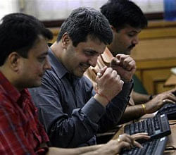 Sensex moves up 172 points in pre-noon session