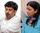 The teenager's dentist parents Rajesh and Nupur Talwar (in pic)  are suspects in the case and are both out on bail.