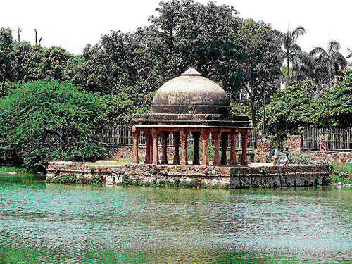 ignored: Hauz-i-Shamsi, an important water reservoir for South Delhi, needs attention.