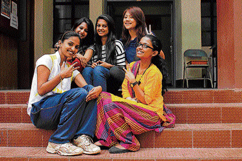 big plans: From left: Madhuri, Vaishnavi, Rochelle, Vanhmingliani and Soumya.