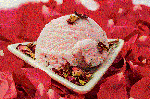 Rose Petal ice cream.