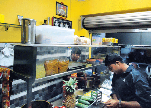 Well-maintained: An inside view of the eatery.
