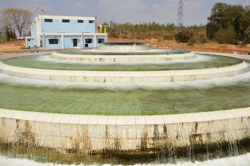 Cauvery water supply project, Torekadana halli treatment at Mandya District. DH photo