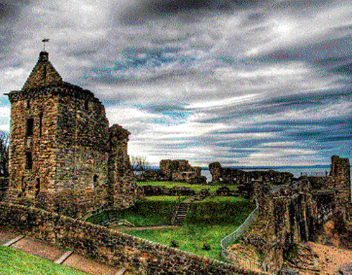 Heritage: The remains of St Andrews Castle.