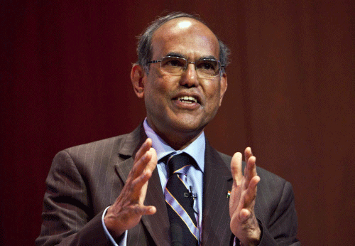 File photo of Duvvuri Subbarao, governor of the Reserve Bank of India, speaking at the Asia Society in New York. Reuters