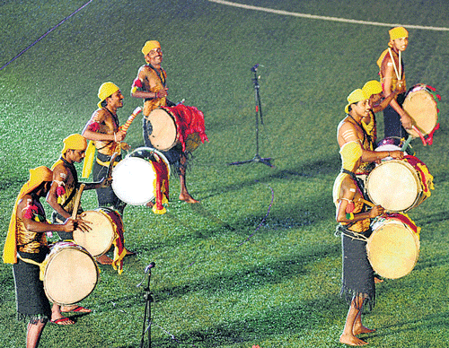 beat: it A musical performance during the launch of the Bengaluru Football Club.