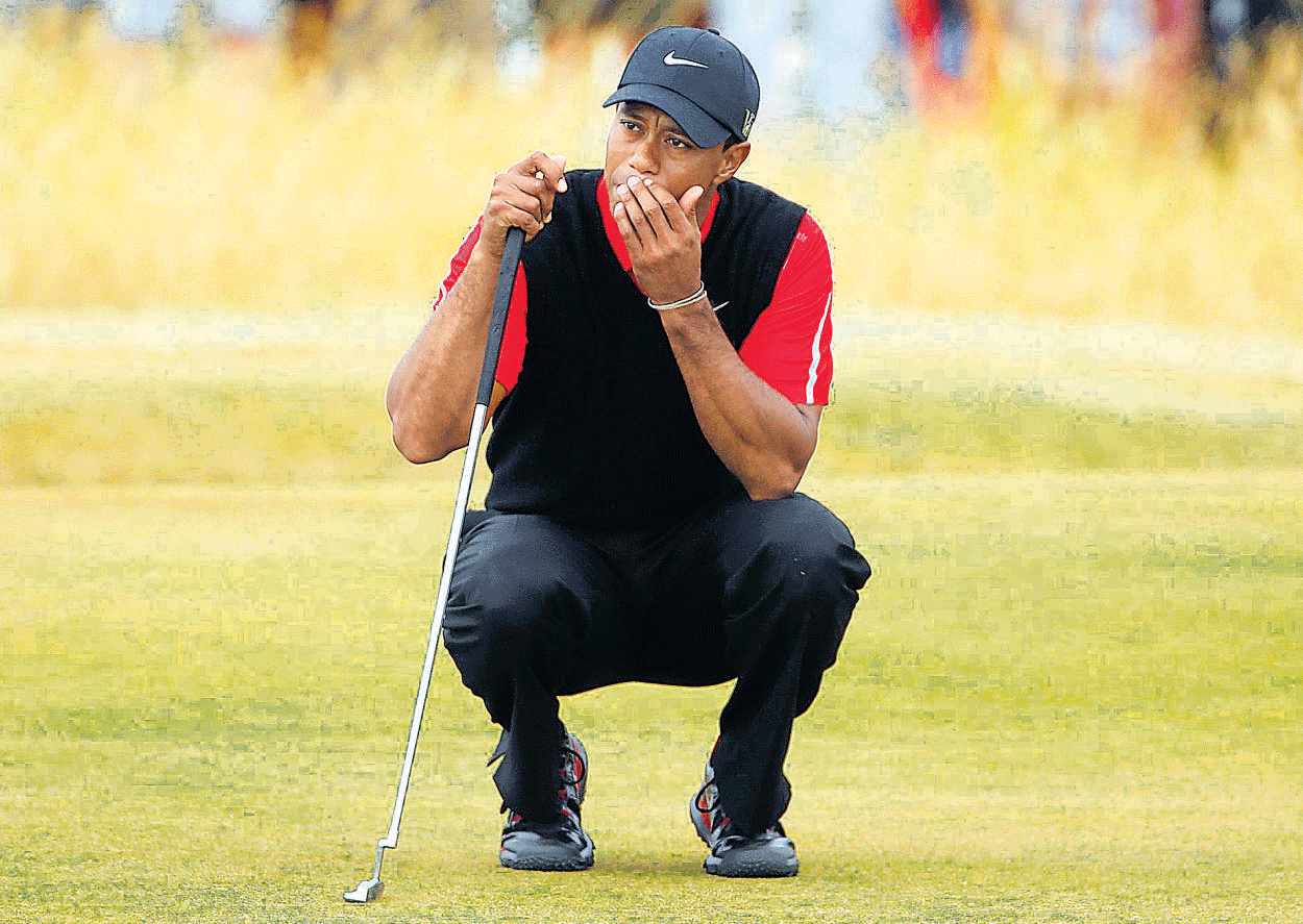 what's wrong? Tiger Woods has to up the ante if he wants to dominate again. AP Photo.