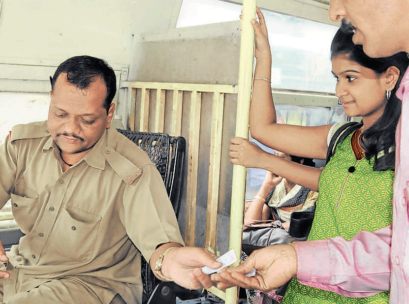 tough task: On the Pushpak buses, bus drivers have too many roles to play.