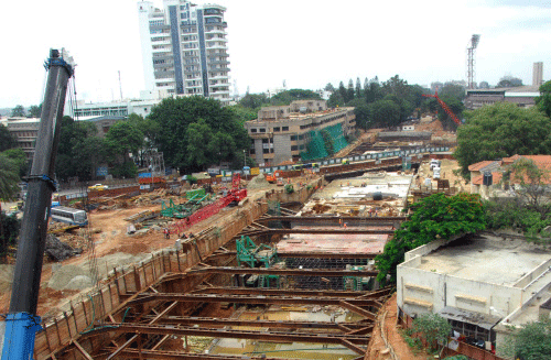 Bangalore metro project. DH file photo