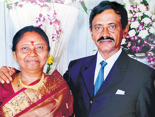 tragic end: Nanjappa and his wife Shashikala in happier times.