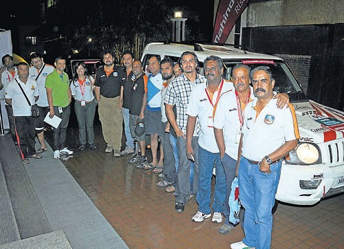 'Mahindra Monsoon Challenge' rallyists in Mangalore.