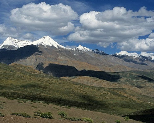 Shilla  above the Spiti Valley in Himachal Pradesh.