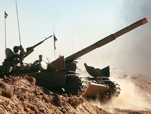 A Kuwait M-84 tank during Operation Desert Shield in 1990. Kuwait continues to maintain strong relations with the coalition of the Gulf War. Wiki