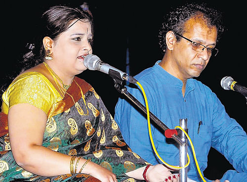 soulful: Ranjani Vasuki and R Ganesh.