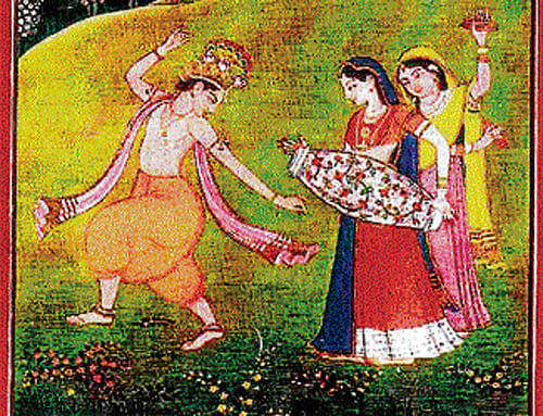 soulful: A Ragmala painting depicting the Kangra Raga.