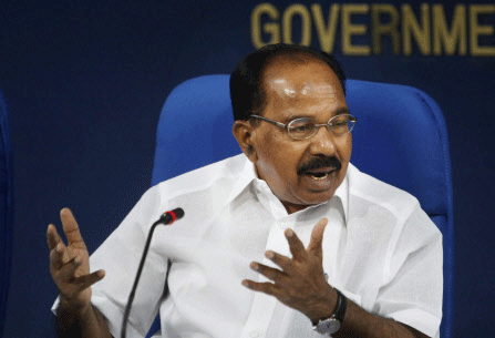 Oil Minister M Veerappa Moily. File photo