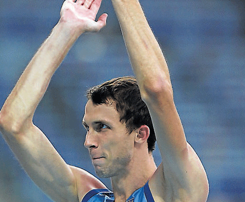 fearless: Bohdan Bondarenko celebrates after his win.