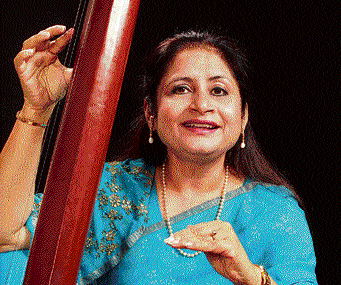 Passionate singer: Kumud Diwan Jha, during a 'thumri' rendition.