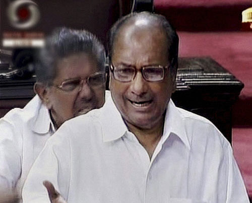 Union Defence Minister AK Antony speaks in the Rajya Sabha during the ongoing Monsoon session in New Delhi on Monday. PTI Photo