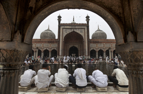 Muslims have the lowest living standard with the average per capita expenditure of just Rs 32.66 in a day.  AP file photo