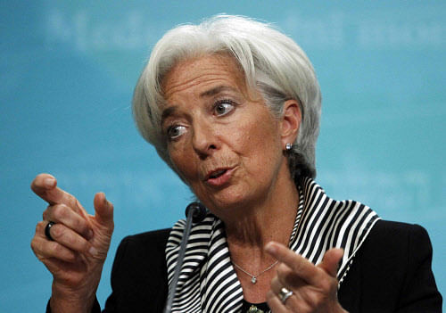 International Monetary Fund (IMF) chief Christne Lagarde. Reuters file image.