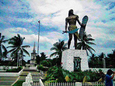 Remembrance The statue of Lapu-Lapu.