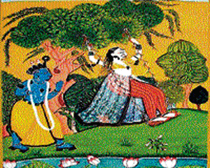 Maiden of 'thumri' Radha is the unquestioned protagonist of 'thumris'.