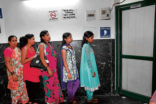 Women have to think twice before venturing out due to lack of public toilets for them. dh photo/ chaman gautam