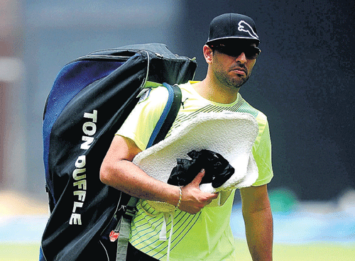 lean, mean: Yuvraj Singh will be eager to strike form quickly.  Dh photo/Kishor Kumar  Bolar