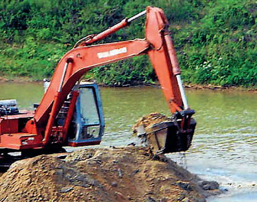 time to switch  The construction industry is now opting for alternative means due to shortage of natural river sand. DH PHOTO