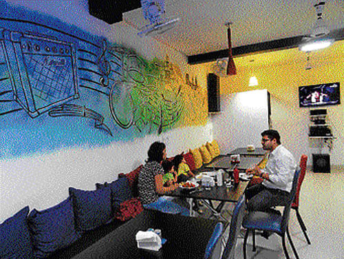 friendly ambience: An inside view of the eatery.