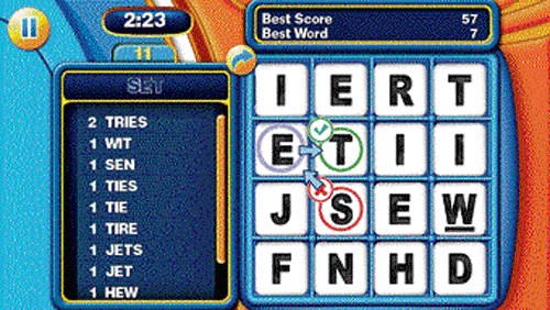 A screenshot of the Boggle app on an iPhone.