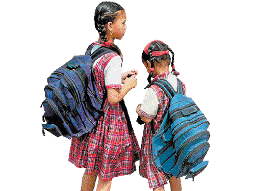 troublesome For years students have been  bearing the burden of heavy school bags.