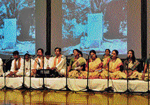 soothing The group from Visva-Bharati.