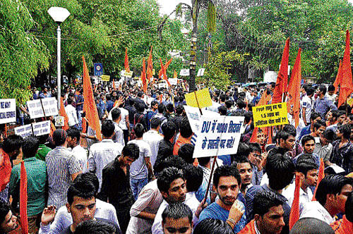Student politics: After winning DUSU elections, ABVP is making its voice heard, to get FYUP scrapped.
