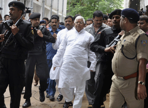 Jailed former Bihar chief minister Lalu Prasad