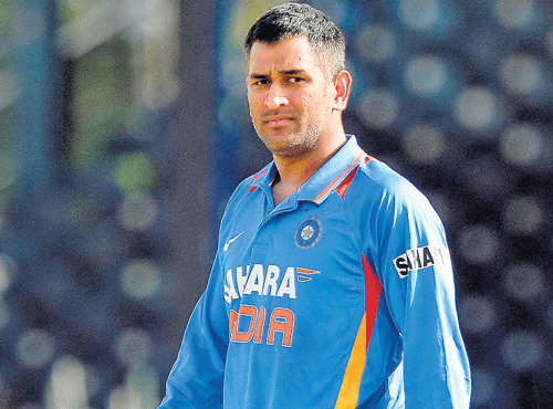 one man, many roles: In the absence of senior players, MS Dhoni will need to mentor to his young crew well. FILE&#8200;PHOTO