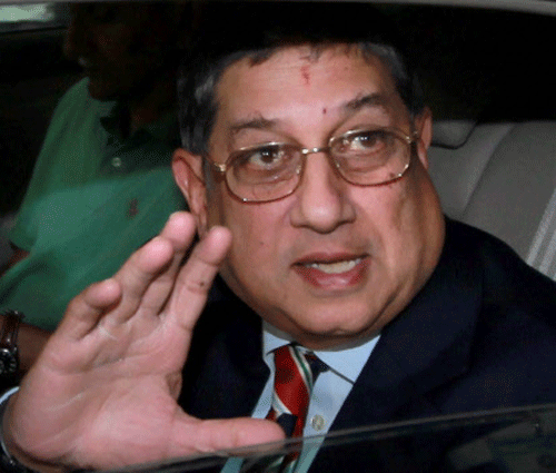 Becker, the legal advisor of Cricket South Africa (CSA), has accused BCCI President N Srinivasan (in pic), of bullying ICC. PTI Photo