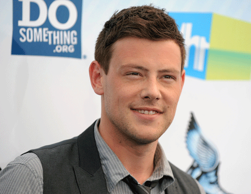 Actress Lea Michele still talks about her late boyfriend Cory Monteith all the time but is being guided through her grief by her friends. AP File Photo of Cory Monteith.