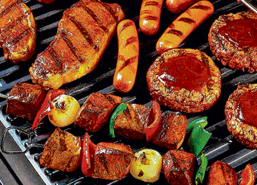 variety One can barbeque a vast array of veg and non-veg food items as part of side dish.