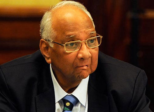 Sharad Pawar (in pic) is all set to be elected unopposed as the Mumbai Cricket Association President. AP Photo