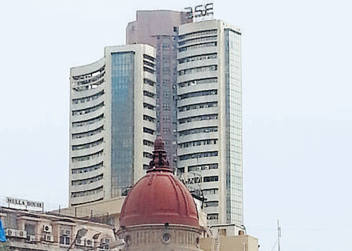 A view of the BSE&#8200;building in Mumbai. DH&#8200;Photo