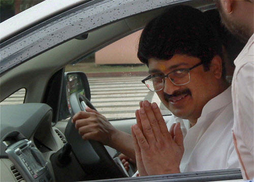 Controversial independent MLA Raja Bhaiya is given charge of Food and Civil Supplies department. PTI photo