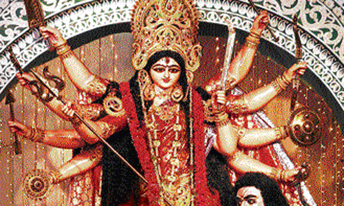 Festive fervour: Durga 'puja' songs are examples of thriving Bengali creativity.