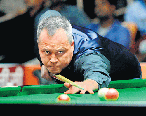 Class apart: John Higgins' ability to  challenge the young crop has made him a crowd favourite.