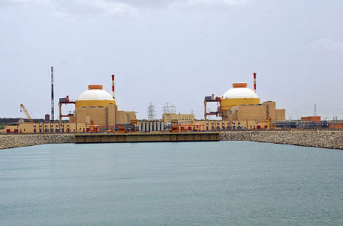 File picture of the Koodankulam Nuclear Power Plant (KKNPP) at Koodankulam in Tirunelveli district. PTI File Image