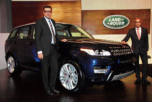 Jaguar Land Rover India Vice President Rohit Suri and Head of PR and Communications Del Sehmar at the India launch of the all-new Range Rover Sport.
